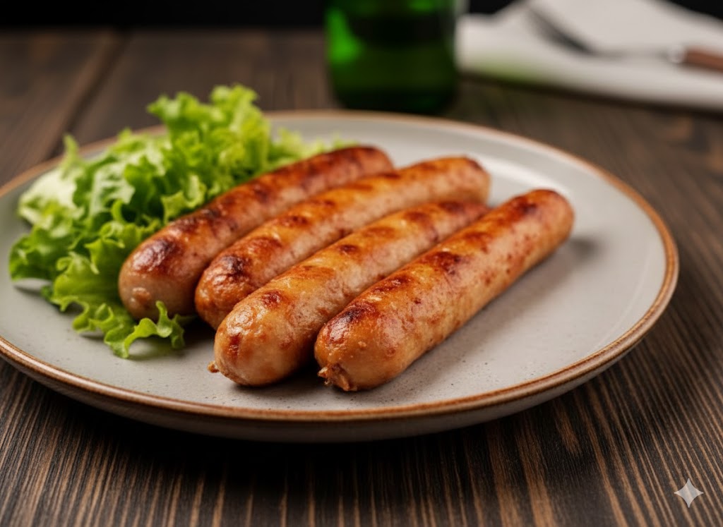 Chicken/beef sausage (4 pcs)