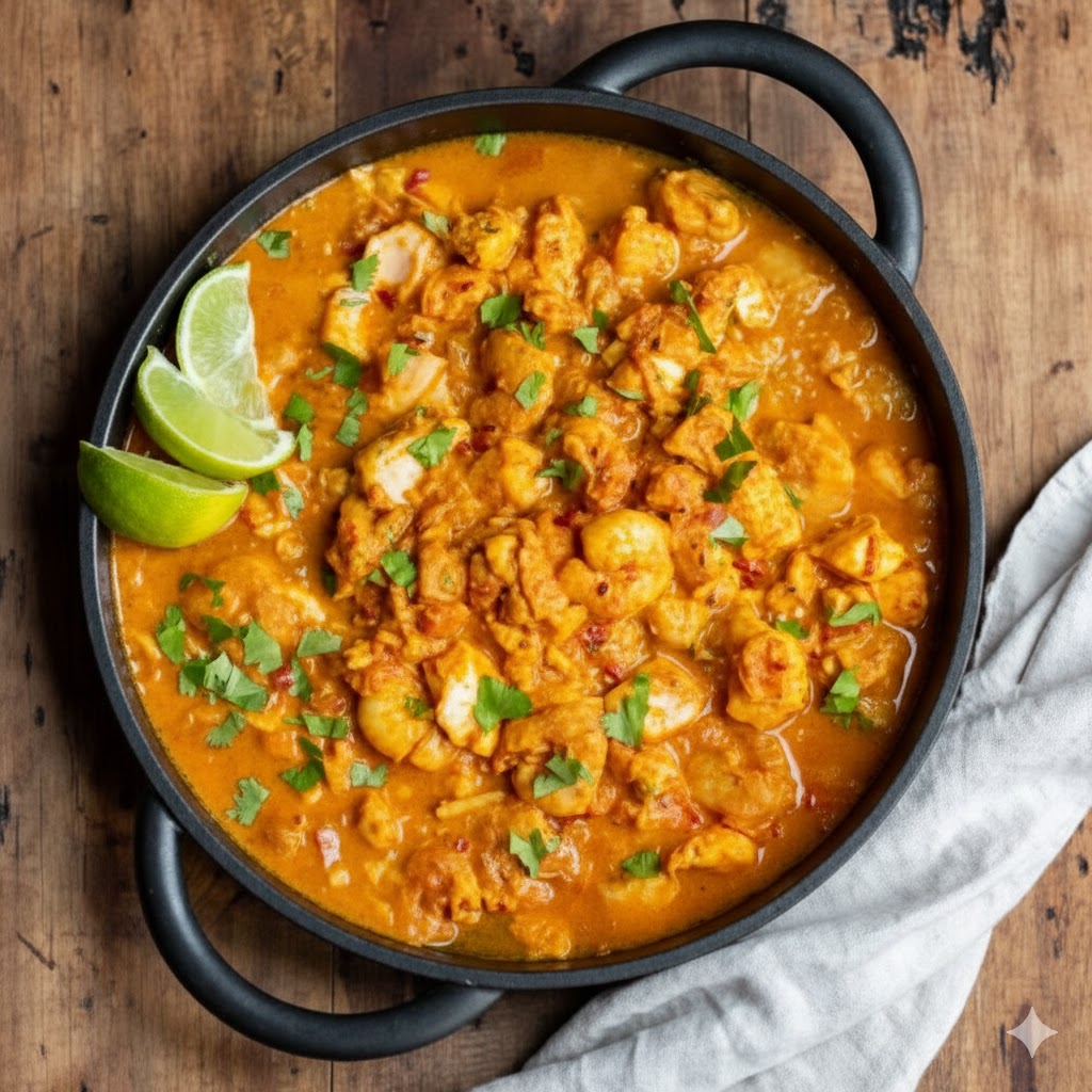 Chicken/beef or prawn curry