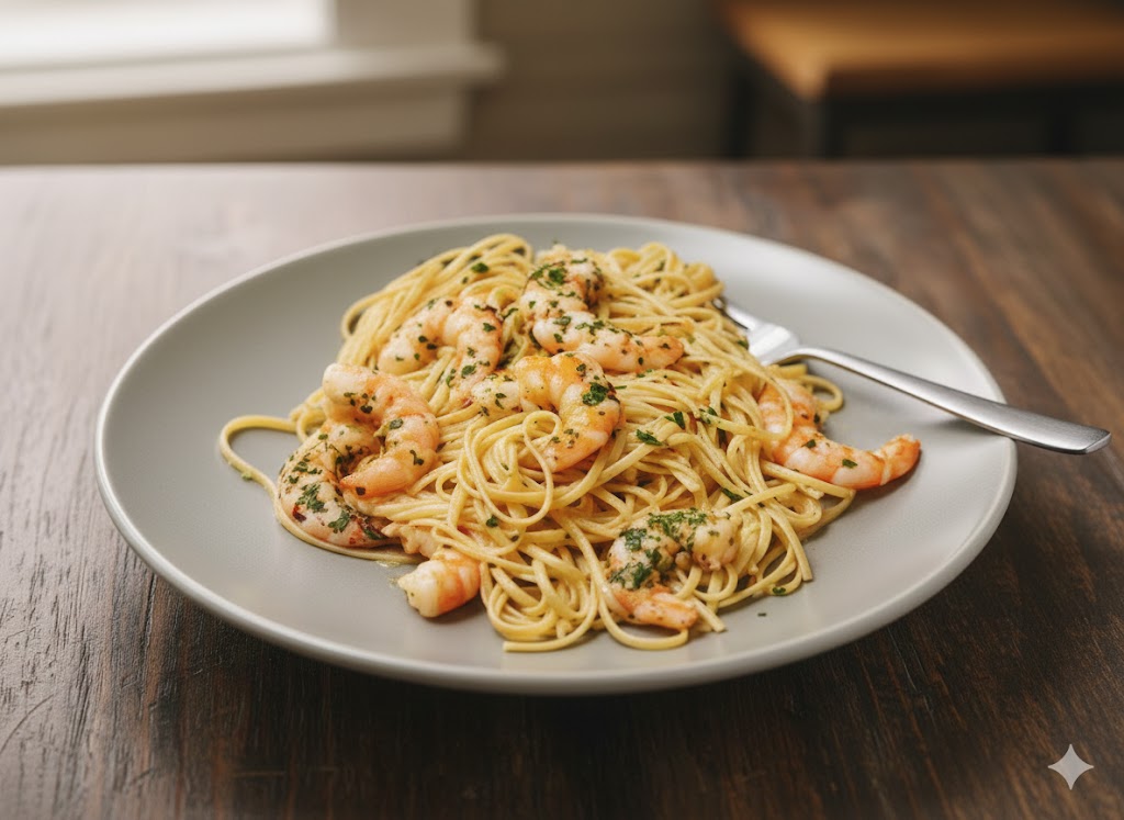 Shrimp Scampi pasta