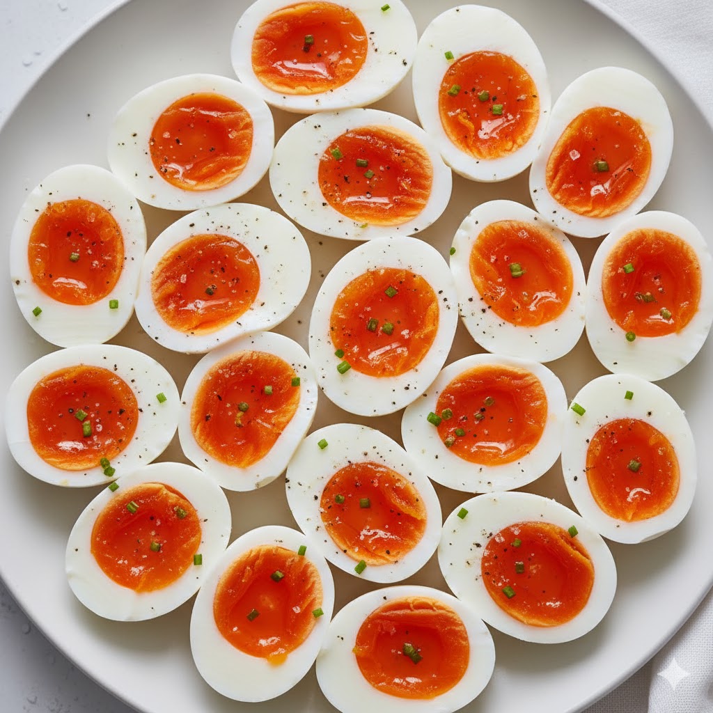 Poached or soft-boiled egg