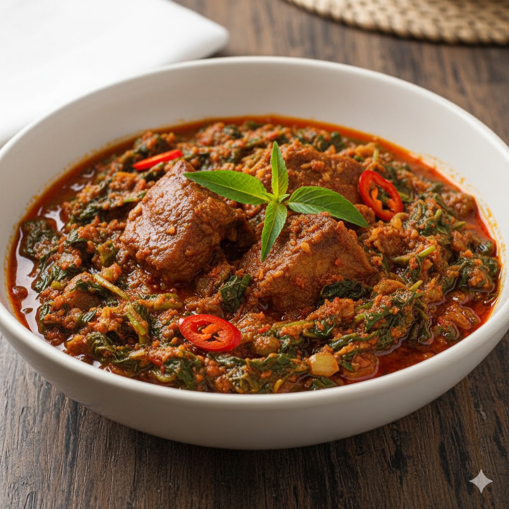 Nigerian soup - Eforiro / Egusi